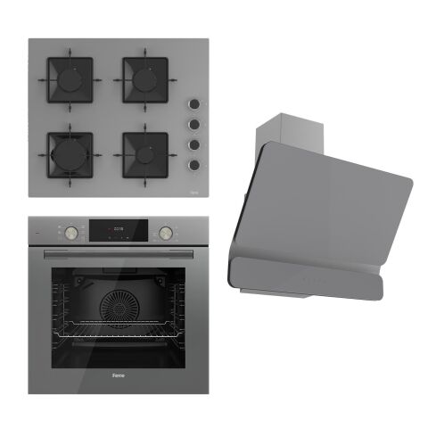 Ferre Flowart Ss Serisi Gri Set (ss208 + Qms63cpr +d082 )