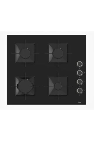 Ferre SS205 4 Gözü Gazlı Ankastre Cam Ocak - Siyah