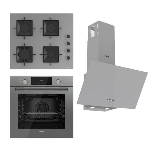 Ferre Flowart Ss Serisi Gri Set (ss208 + Qms63cpr +d088 )
