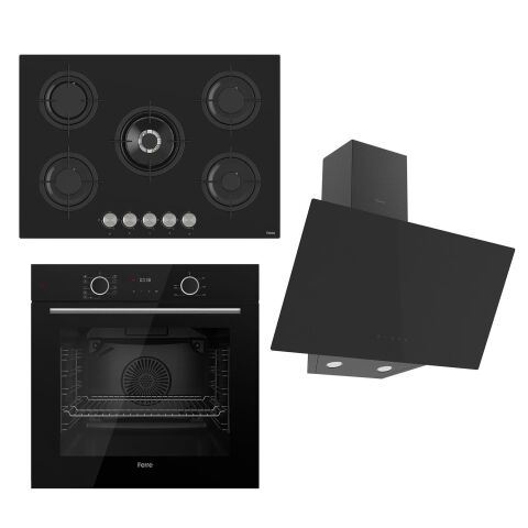 Ferre Fryart Serisi Airfry Pişirme Siyah Set (rs035 + Xe63cs +d077 )