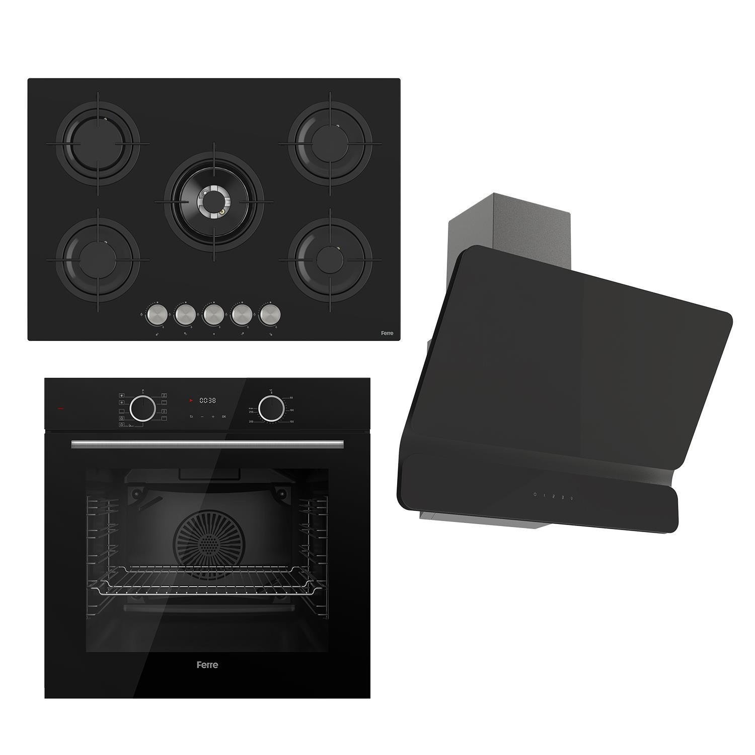 Ferre Fryart Serisi Airfry Pişirme Siyah Set (rs035 + Xe63cs +d080 )
