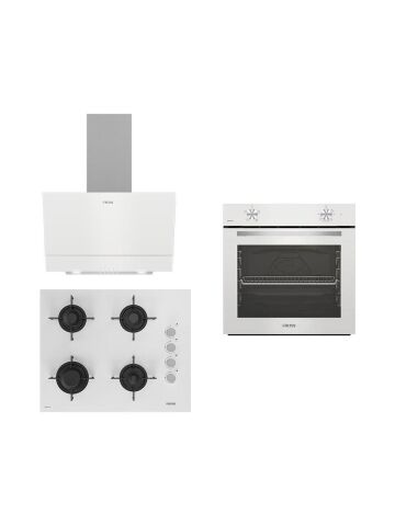 Altus Beyaz Ankastre Set Ala 310HW Fırın - ALA 159 Dhw Ocak - ALA 510 W Davlumbaz