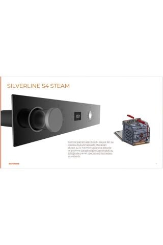 Silverline BO65P4S01 Buhar Destekli + Airfryer Özellikli Ankastre Fırın Gri Antrasit Cam