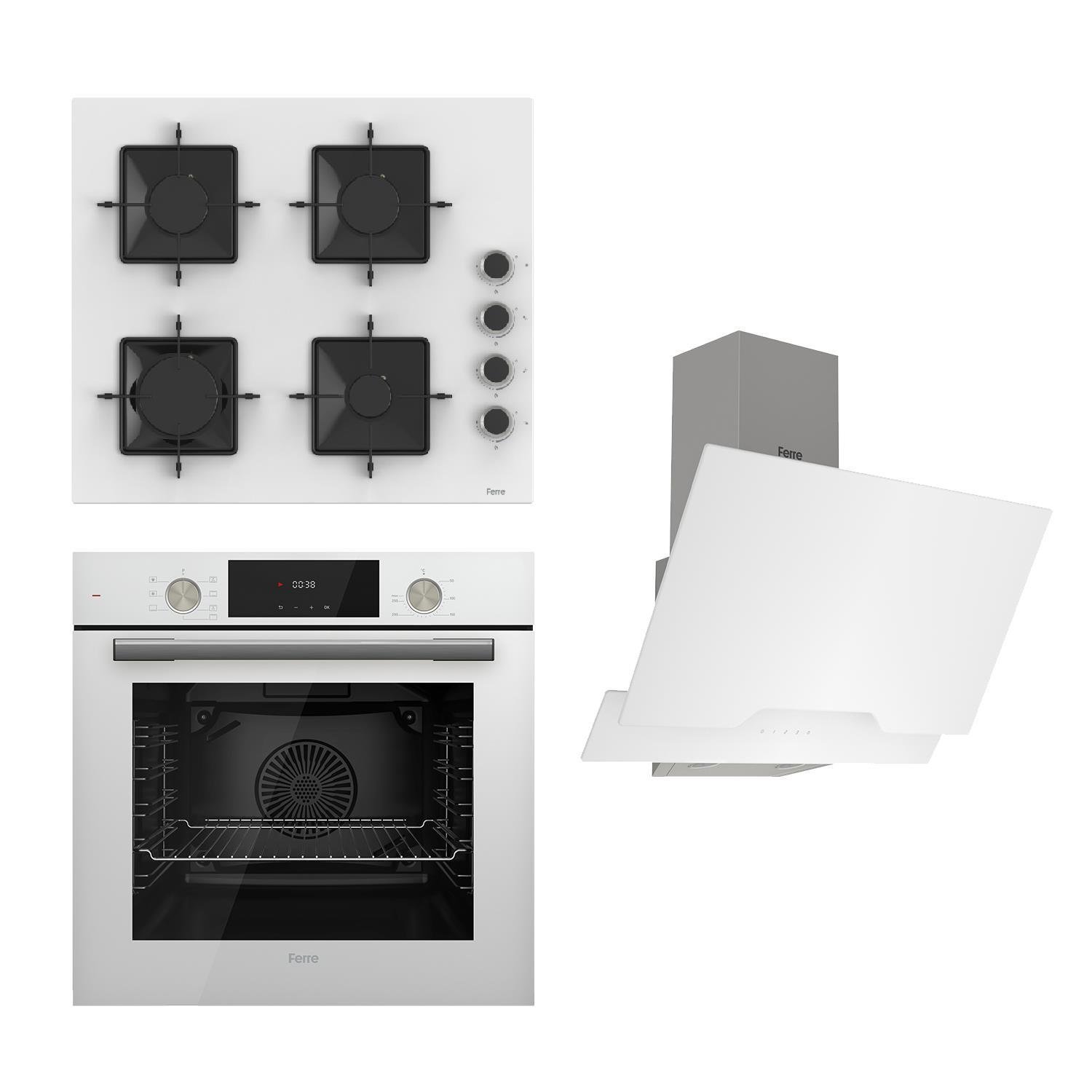 Ferre Flowart Ss Serisi Beyaz Set (ss206 + Qms63b +d064 )