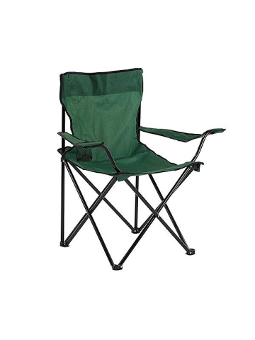 Fafare 2 Adet Yeşil Katlanır Kamp Sandalyesi ve Katlanır 47cm Kamp Masası Seti, Piknik Seti, Kamp Seti