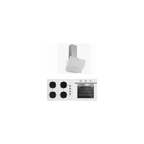 Silverline Beyaz 65 cm Ocaklı Dijital Fırınlı Ankastre Set (3490 Oslo - CS5700E7W01 - BO6503W01 )