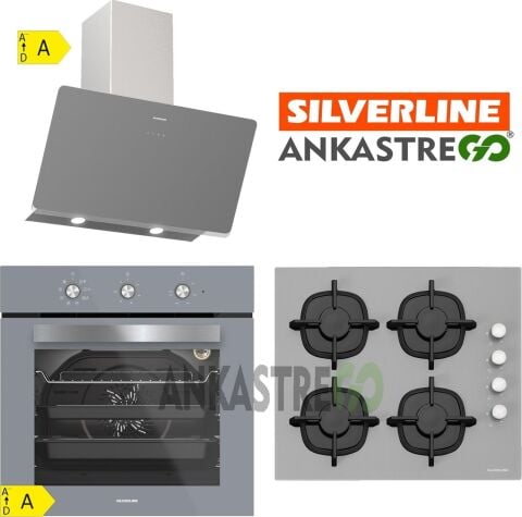 Silverline BO6503S01 - CS5343S01 - 3457 Soho 60 Gri Ankastre Set
