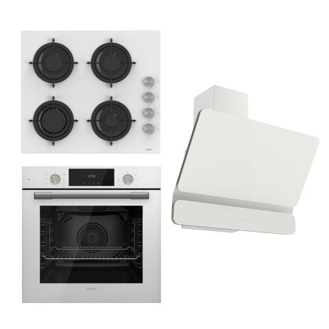 Ferre Flowart Serisi Beyaz Set (cs206+ Qms63cb +d081 )