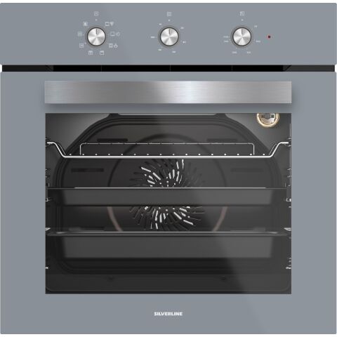 Silverline BO6503S01 - CS5335S01 - 3420 Classy 60 Gri Cam Ankastre Set