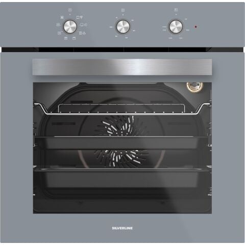 Silverline BO6503S01 - CS5335S01 - 3420 Classy 60 Gri Cam Ankastre Set