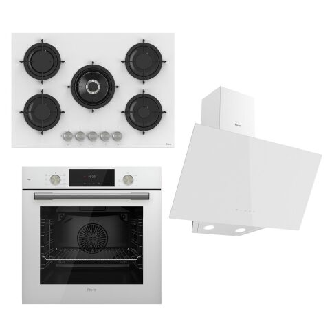 Ferre Flowart Serisi Beyaz Set (rs036 + Qms63cb +d078 )