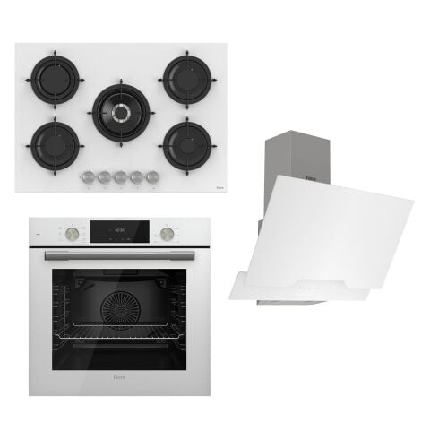Ferre Flowart Serisi Beyaz Set (rs036+ Qms63cb +d064 )
