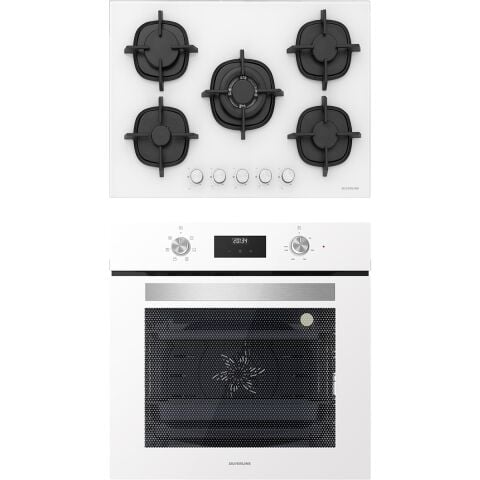 Silverline 2 Li Beyaz Cam Ankastre Set - BO6502W02 - CS5364W01