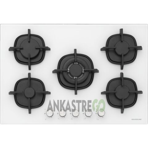 Silverline BO6502W02 - CS5364W01 - 3457 Soho 60 Beyaz Cam Ankastre Set