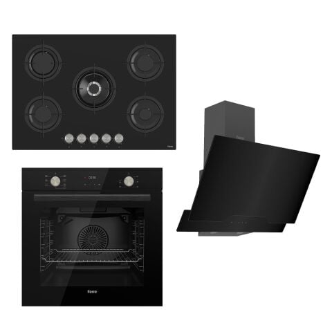 Ferre Flowart Serisi Siyah Set (rs035+ Qms63cs +d063 )