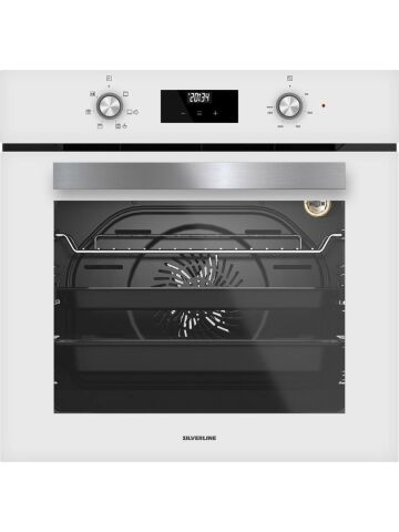 Silverline Beyaz Cam Ankastre Set 3490 - CS5665W01 65Cm Ocak - BO6502W02