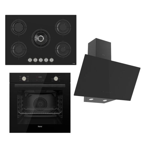 Ferre Flowart Serisi Siyah Set (rs035+ Qms63cs +d077 )