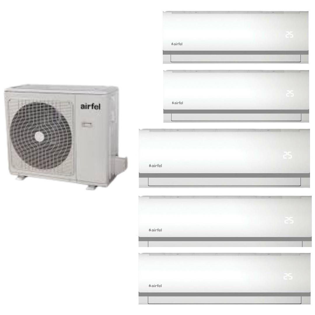Airfel Duvar Tipi Multi Klima 42000 BTU 1 Dış + 5 İç Ünite 9+9+9+12+12 5LMX125N