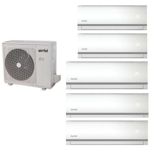Airfel Duvar Tipi Multi Klima 42000 BTU 1 Dış + 5 İç Ünite 9+9+9+12+12 5LMX125N