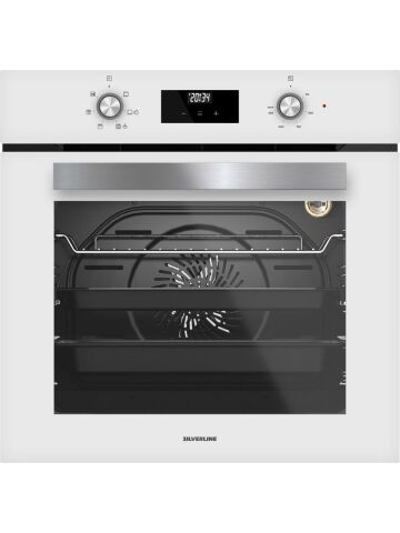 Silverline Beyaz Cam Ankastre Set 3420 Classy Beyaz - CS5335W01 Ocak - BO6502W02 Fırın