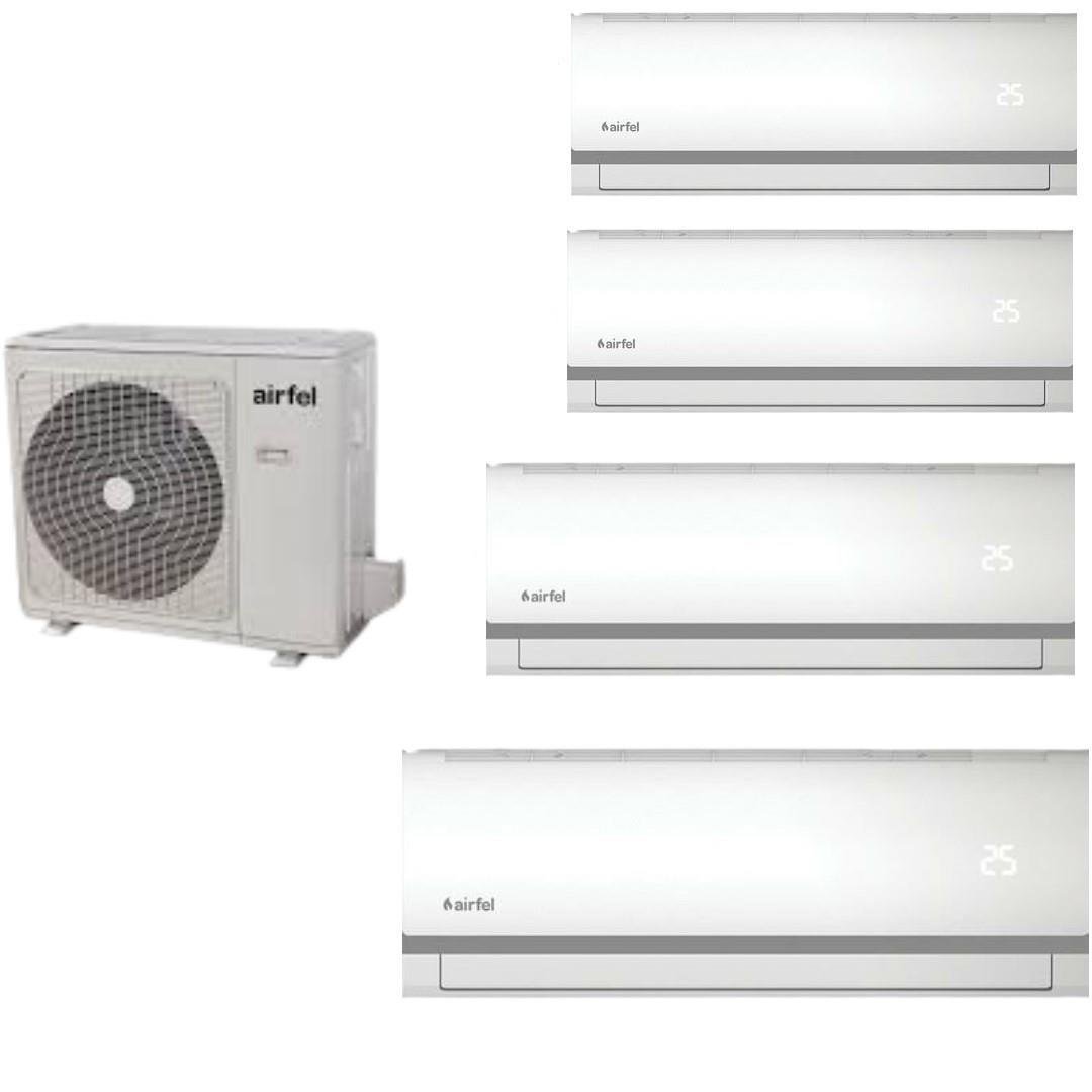 Airfel Duvar Tipi Multi Klima 42000 BTU 1 Dış Ünite + 4 İç Ünite 9+9+12+24 LMX125N