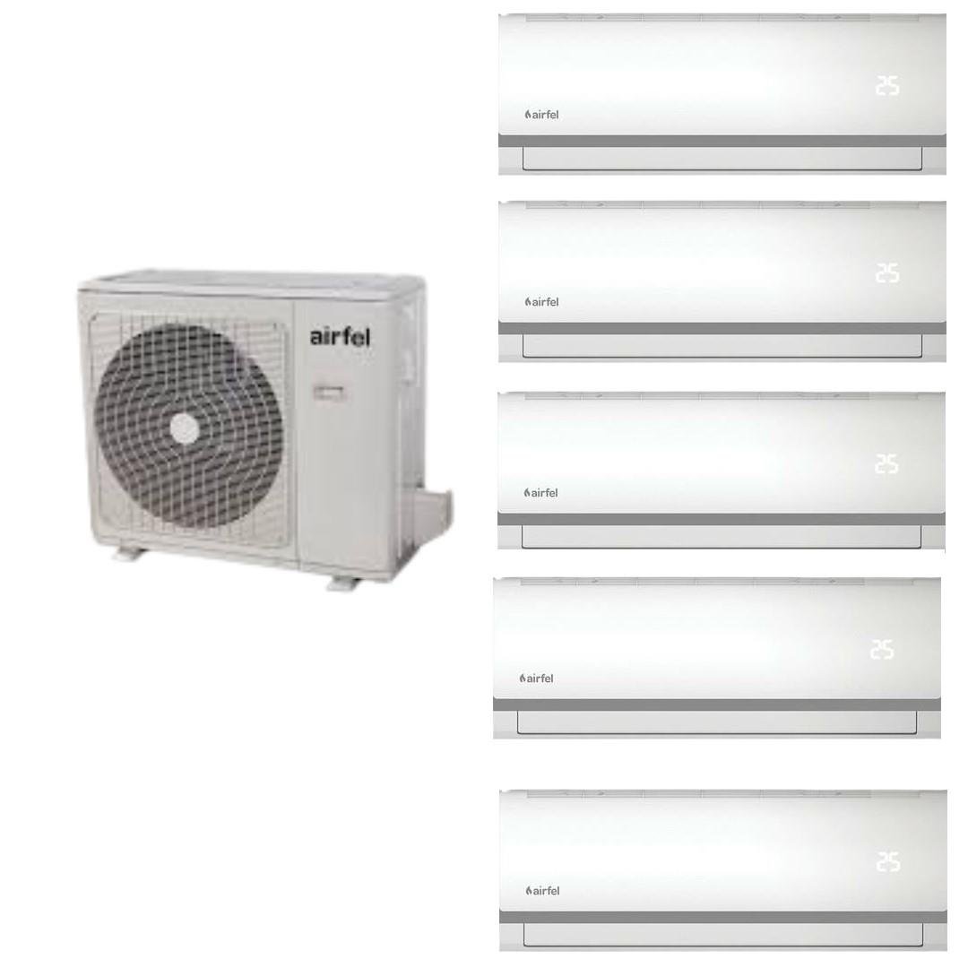 Airfel Duvar Tipi Multi Klima 42000 BTU 1 Dış Ünite + 5 İç Ünite 12+12+12+12+12 5LMX125N