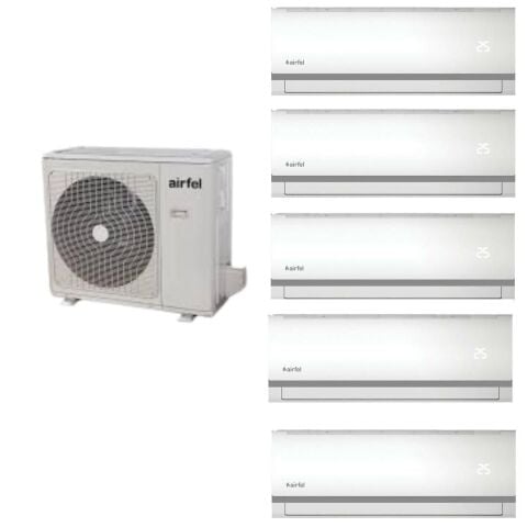 Airfel Duvar Tipi Multi Klima 42000 BTU 1 Dış Ünite + 5 İç Ünite 12+12+12+12+12 5LMX125N