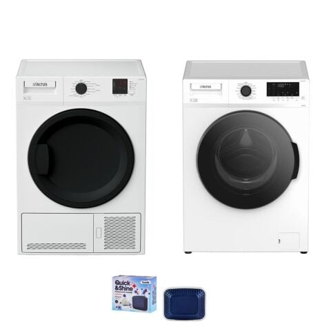 Altus Beyaz Eşya Paketi 9123 X Çamaşır Makinesi - Al 91 YB Kurutma Makinesi - Hediyeli