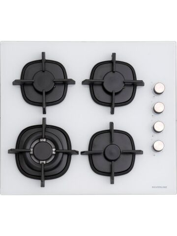 Silverline BO6503W01 - CS5429W01 - 3457 Soho 60 cm Beyaz Cam Ankastre Set