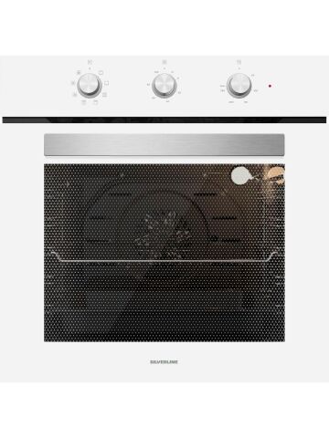 Silverline BO6503W01 - CS5429W01 - 3457 Soho 60 cm Beyaz Cam Ankastre Set