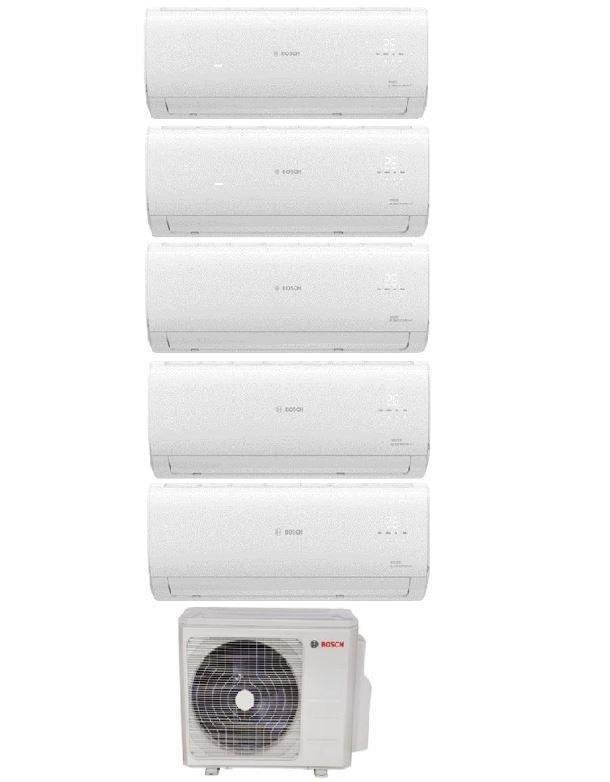Bosch Multi Split İnverter Klima 42000 Btu 1 Dış + 5 İç Ünite 9000 + 9000 + 9000 + 9000 + 12000 Btu