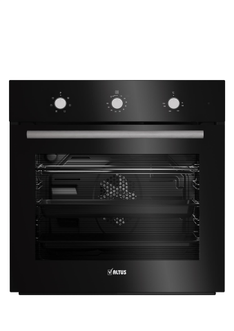 Altus Siyah Inox Eko Ankastre Set 521 B Conic Davlumbaz -181 GID Inox Ocak - 133 B Turbo Fırın