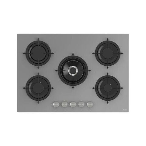 Ferre 75 CM Wok'lu Cam Ankastre Ocak Beyaz