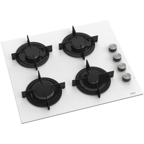 Ferre Cs206 60 Cm Beyaz Cam Ankastre Ocak