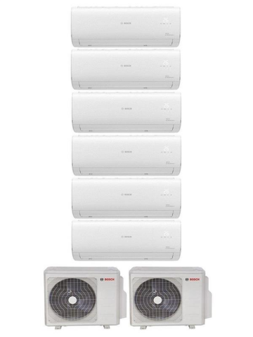 Bosch Multi Split İnverter Klima 54000 Btu Dış (36+18) + 6 İç Ünite 12000 + 12000 + 12000 + 12000 + 12000 + 12000 Btu