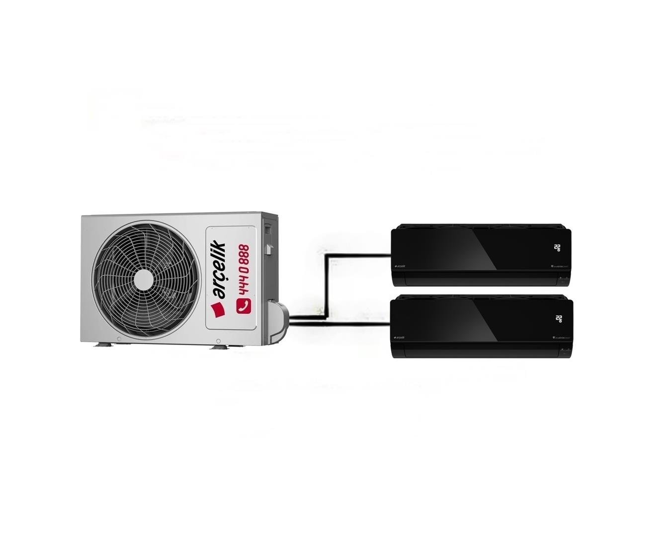 Arçelik Mirror Multi Duvar Tipi 2+1 İnverter 12+12 16000Btu Klima