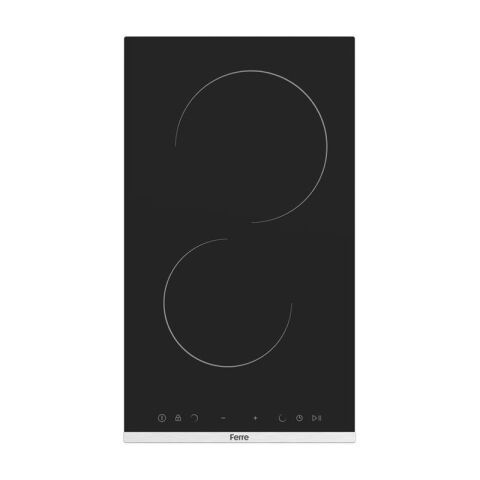 Ferre Ms231 2'li Vitroseramik Siyah Elektrikli Ankastre Ocak 30 Cm