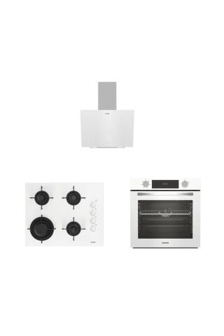 Altus ALA 322 W Fırın 189 DW Ocak 570 W Davlumbaz Beyaz Ankastre Set