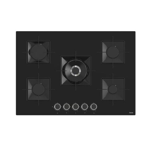 Ferre Ss035 Kare Emaye Izg.75 Cm Si̇yah Cam Ocak