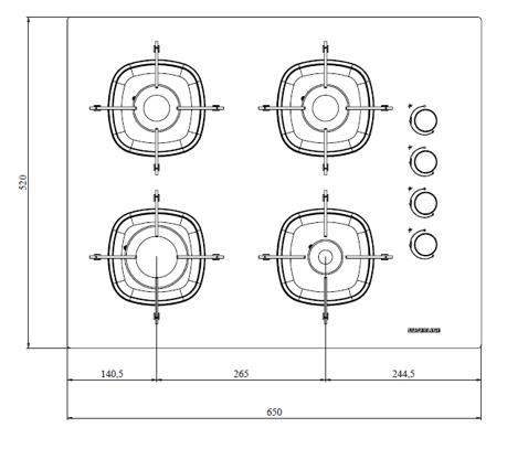 Silverline CS5665W01 Beyaz Cam Ankastre Ocak