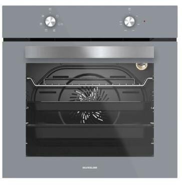 Silverline 3'lü Gri Cam Ankastre Set (3481 Flam 60 Gri+cs5365s01+bo65e1s01)