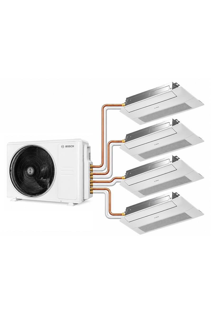 Bosch Bosch Multi Tek Yön Kaset Tipi Klima 28000 BTU Dış 9+9+9+9 BTU İç Ünite 1+4 Sistem En Ucuz Fiyatları ve Özellikleri