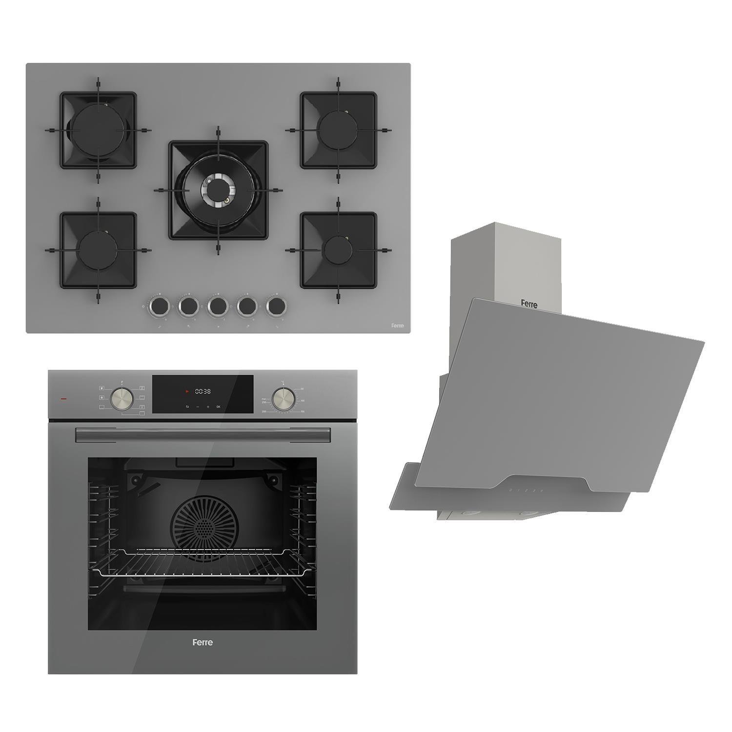 Ferre Flowart Ss Serisi Gri Set (ss038 + Qms63cpr +d065 ) -75'lik Seri