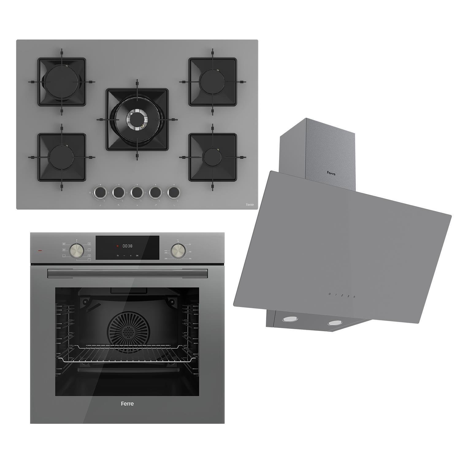 Ferre Flowart Ss Serisi Gri Set (ss038 + Qms63cpr +d079 ) -75'lik Seri