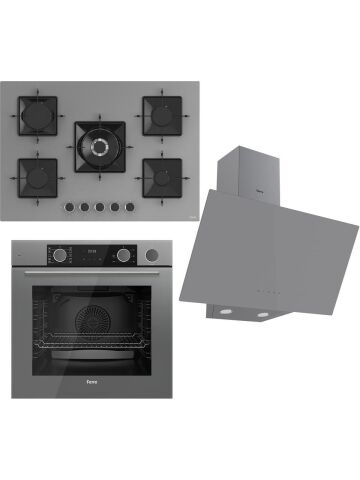 Ferre Steamart Ss Serisi Gri Set (SS038 + XE64CPR +D079 )