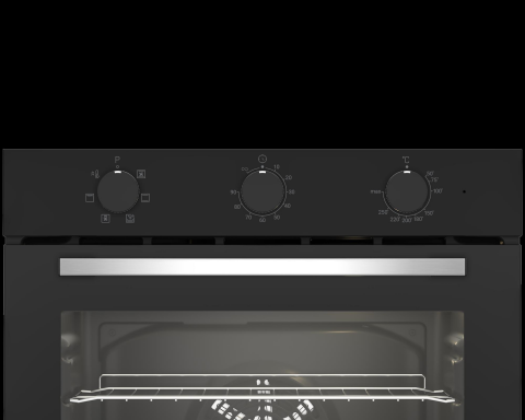 Altus ALA 321 B 6 Fonksiyonlu Siyah Ankastre Fırın