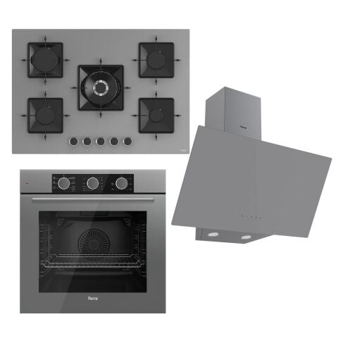 Ferre Fryart Ss Serisi Gri Set (ss038 + Qxe62cpr +d079 ) -75'lik Seri