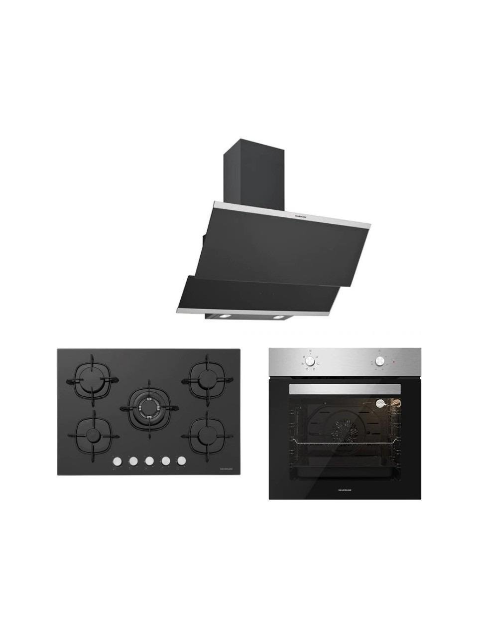 Silverline BO6501X01 - CS5365B01 - 3420 Classy 60 Siyah Ankastre Set