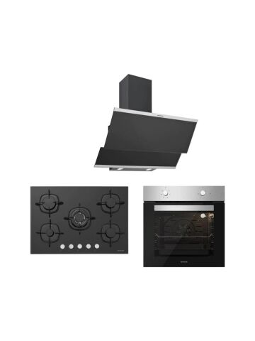 Silverline BO6501X01 - CS5365B01 - 3420 Classy 60 Siyah Ankastre Set