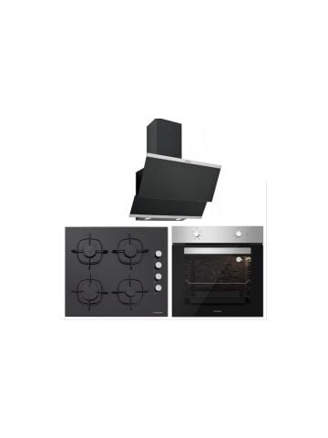 Silverline BO6501X01 - CS5335B01 - 3420 Classy 60 Siyah Ankastre Set